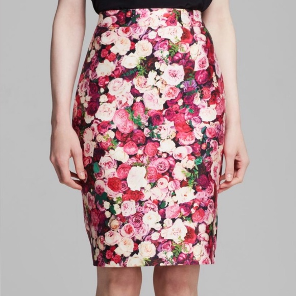 kate spade Dresses & Skirts - Kate Spade, New York Rose print, pencil skirt, size 12.